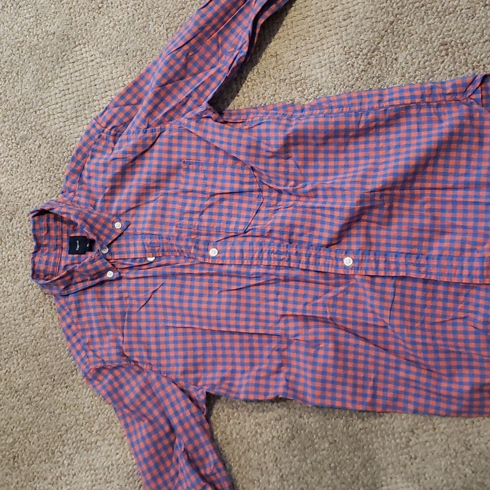 Boys xl button down long sleeve shirt